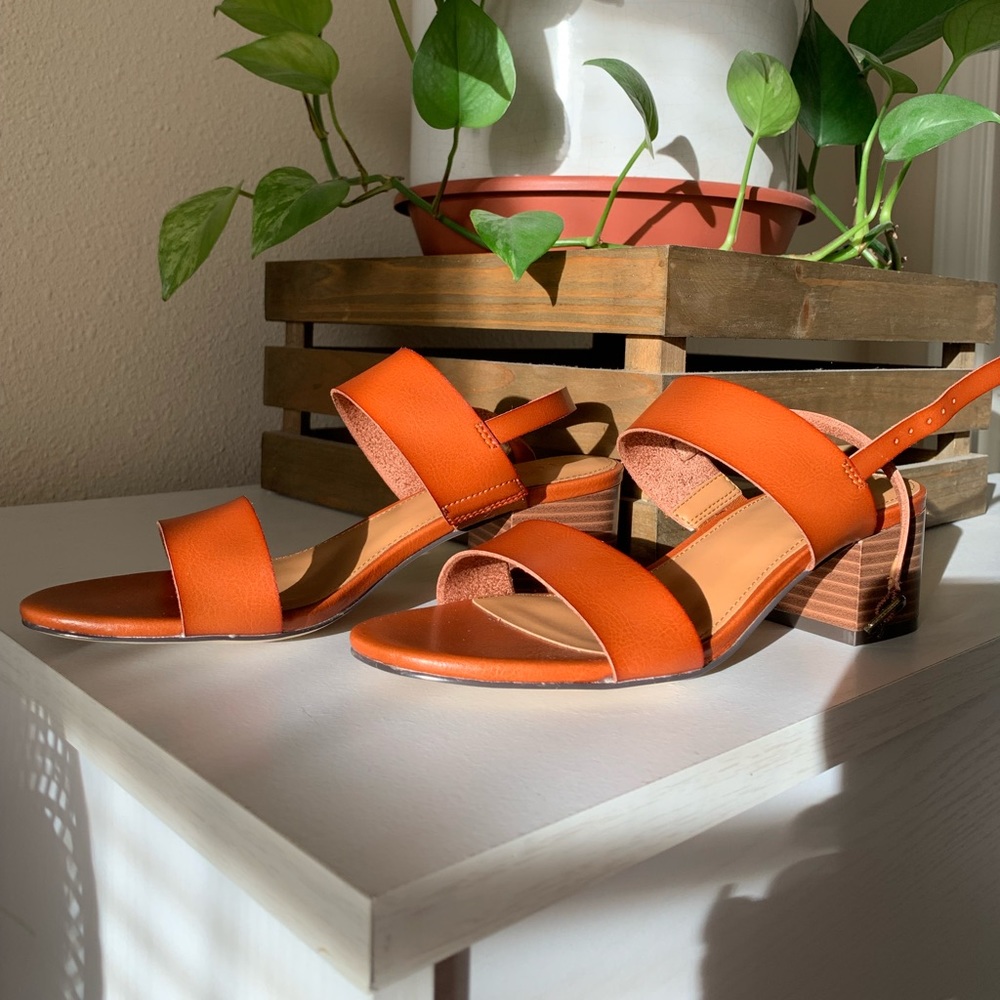 J. Crew Low Block-Heel Sandals
